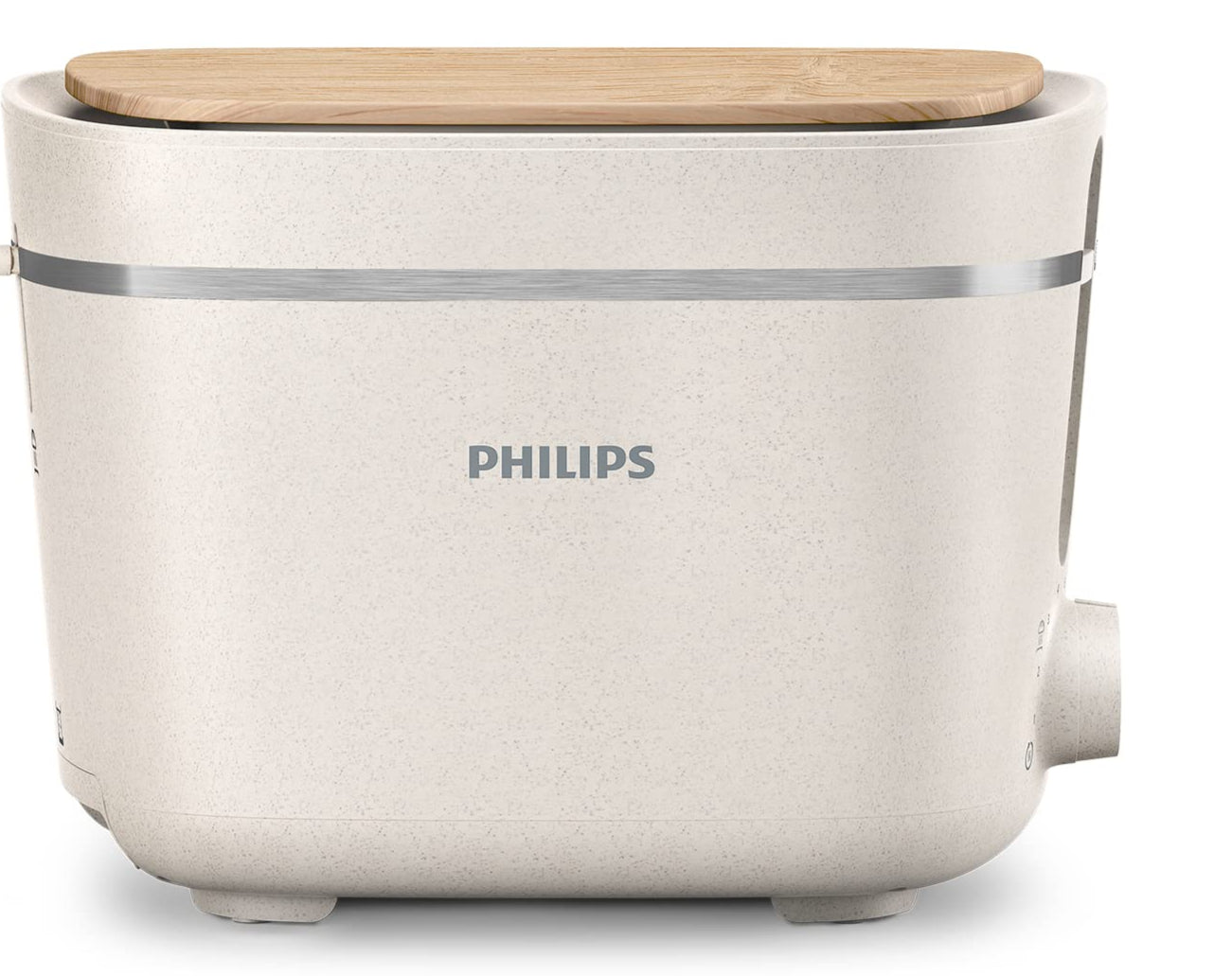 👉 Nachhaltiger Toaster Eco Edition, 2 Toastschlitze, 8 Bräunungsstufen, mit Brötchenaufsatz & Auftaufunktion, Seidenweiß-Matt